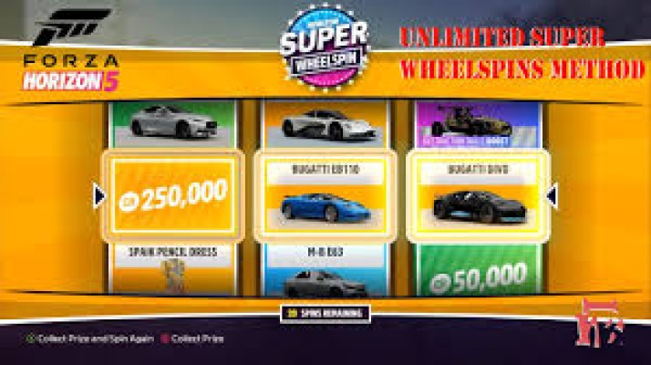 Forza Horizon 5 Unlimited Super Wheelspins Code